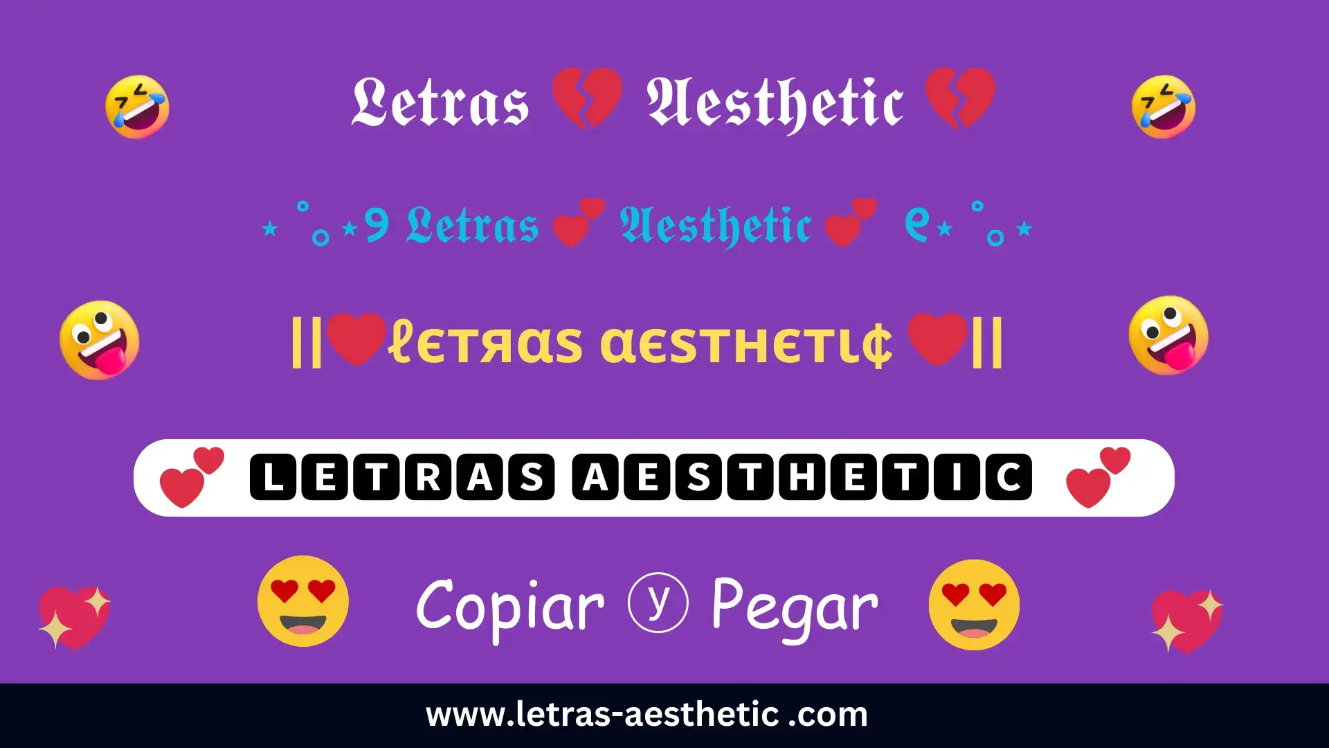 Letras Aesthetic